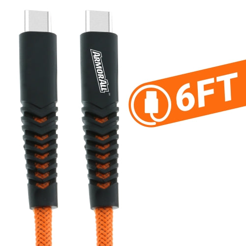 6ft Type-C to Type-C USB Cable, Tangle Free, Sync and Charge