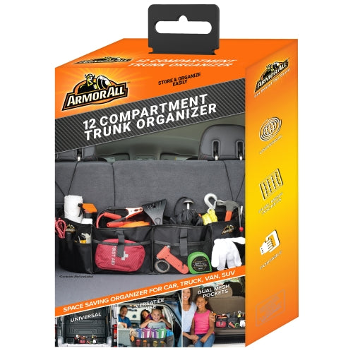 12 Compartment Universal Car Trunk Organizer, Collapsible