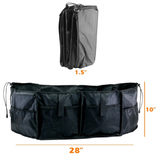 12 Compartment Universal Car Trunk Organizer, Collapsible