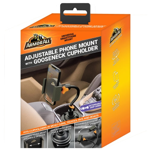 Cup Holder Gooseneck Mobile Mount, Elastic and Expandable Design