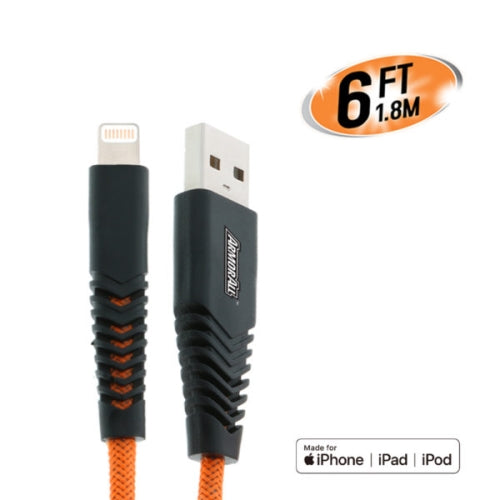 Car 6ft Lightning Charging Cable and 3.1 AMP Type-C and USB A Car Charger Port Bundle