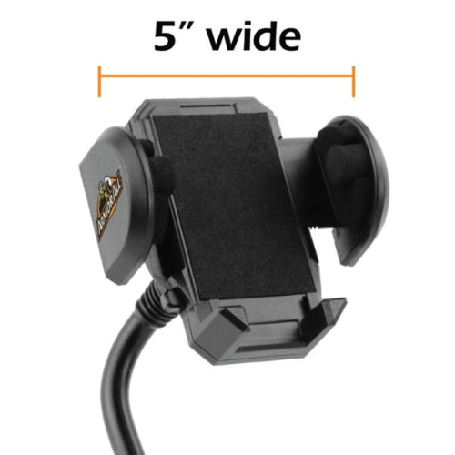 Car Cupholder Phone Mount Adjustable Gooseneck and Car Charger with 2 USB Ports Bundle