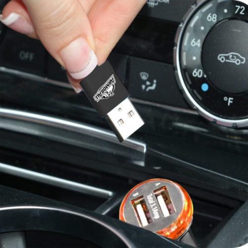 Car Cupholder Phone Mount Adjustable Gooseneck and Car Charger with 2 USB Ports Bundle