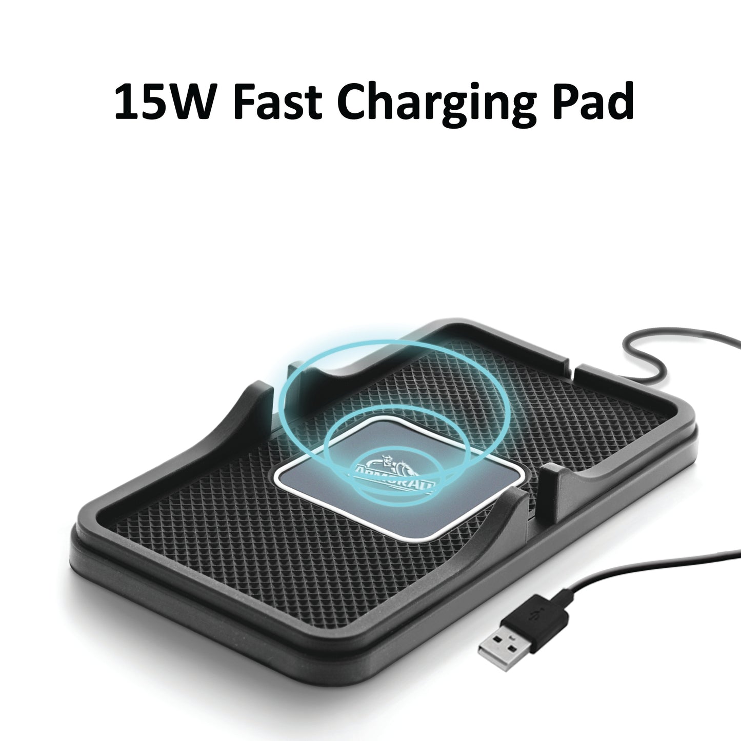 15W Dash Wireless Charging Pad, Phone Stand, Universal QI Enabled