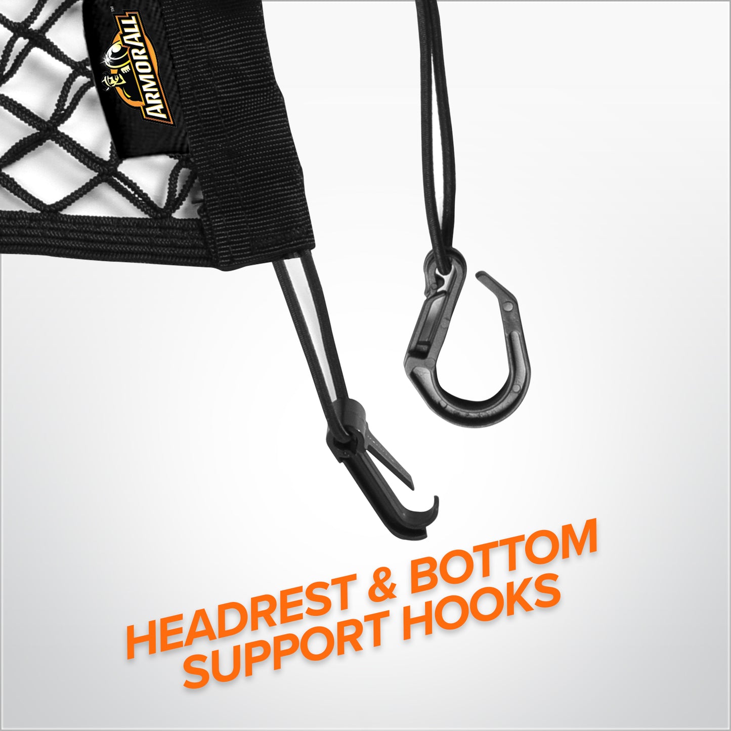 Front Seat Cargo Net Organizer, Super-Durable Expandable Nylon Material