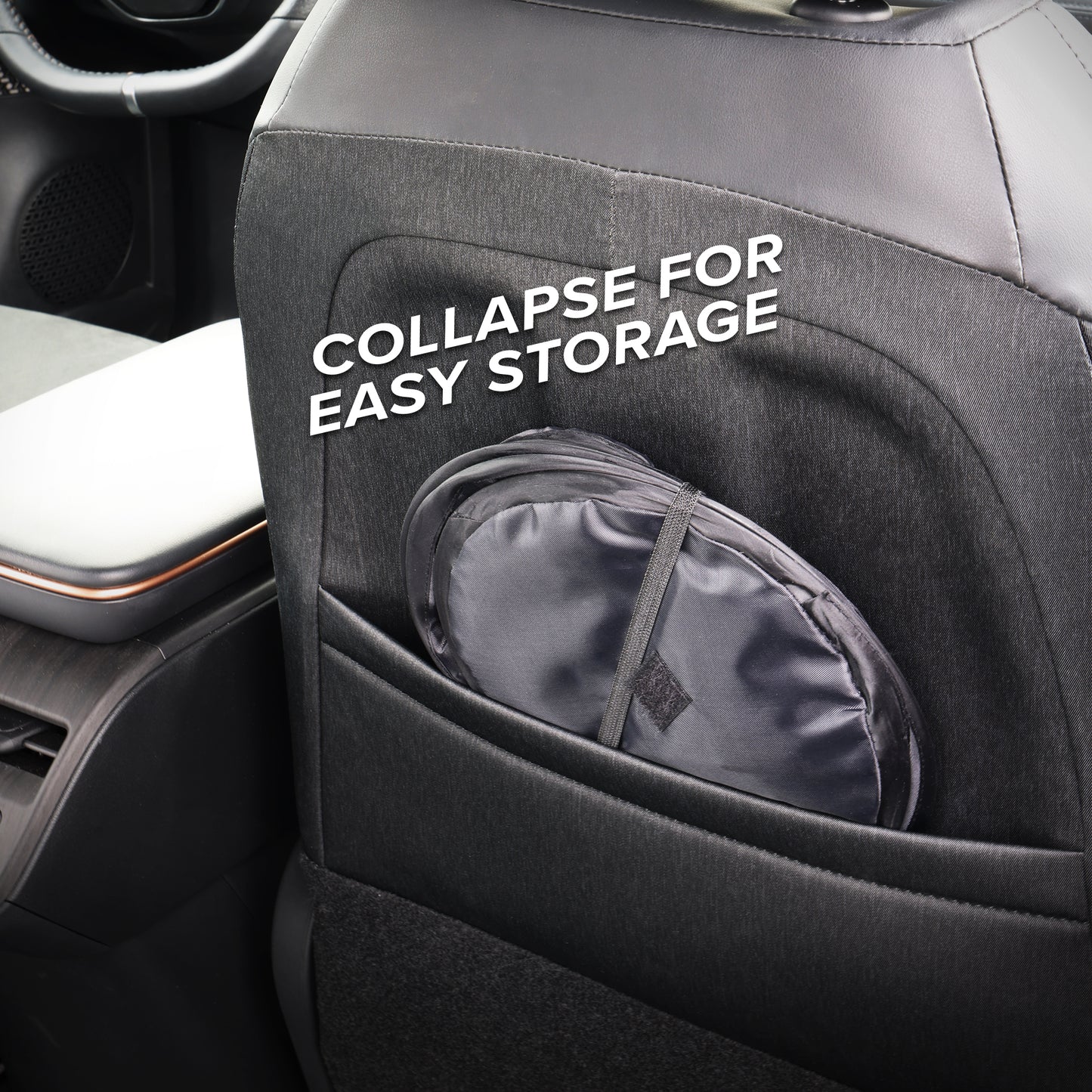 Car Trash Can, 3.3 Gallon Pop-Up Garbage Bin, Waterproof