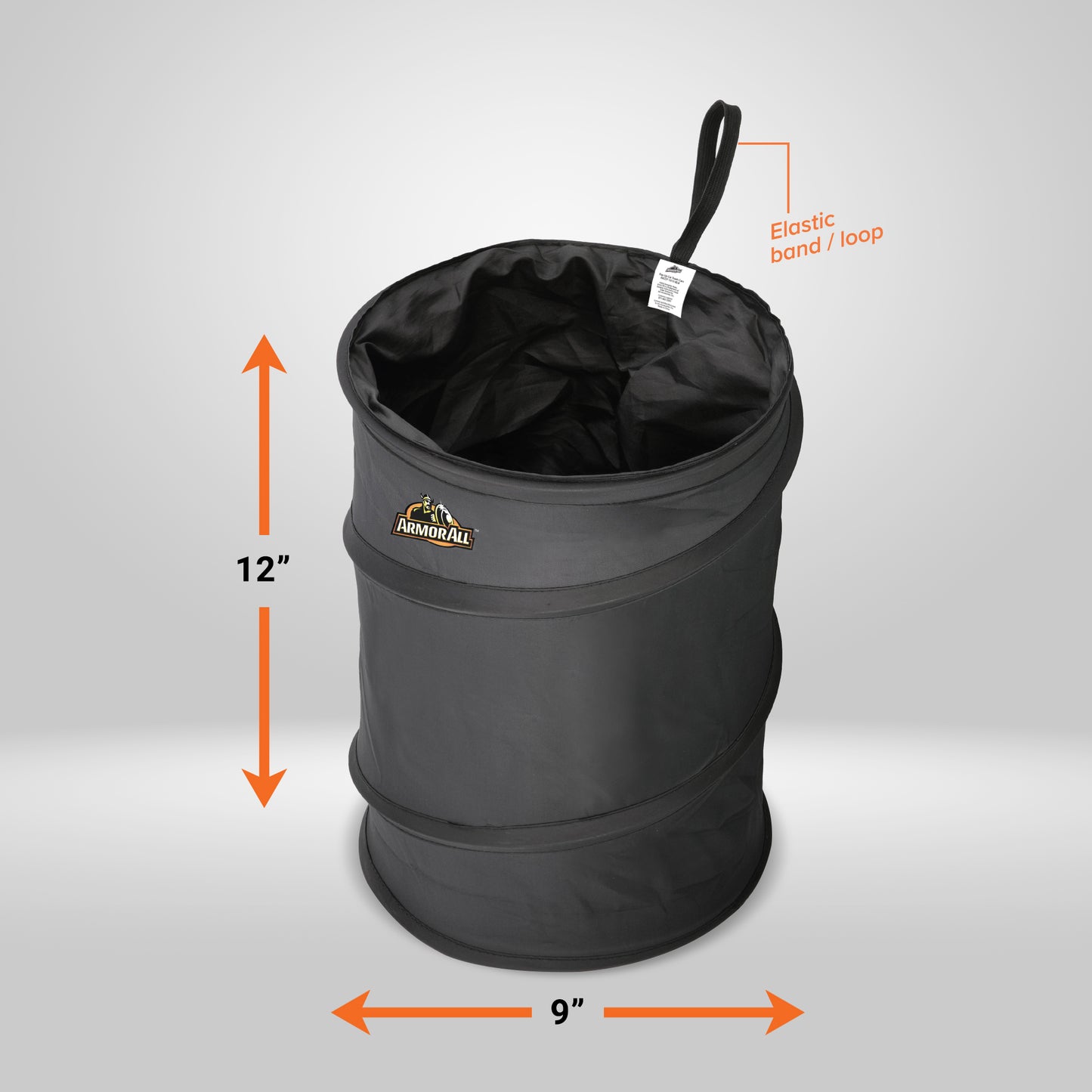 Car Trash Can, 3.3 Gallon Pop-Up Garbage Bin, Waterproof