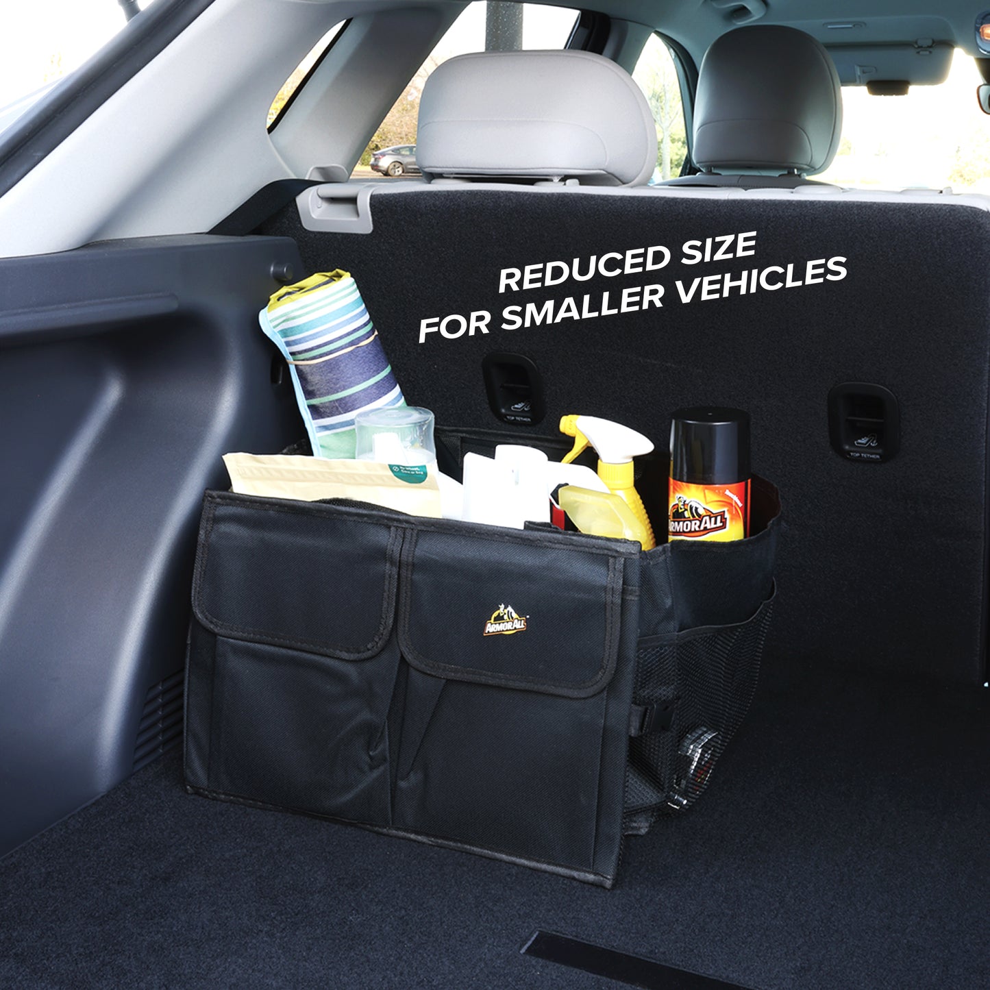 Extra-Large 9 Compartment Collapsable Lightweight Waterproof Trunk Organizer for SUV & Car