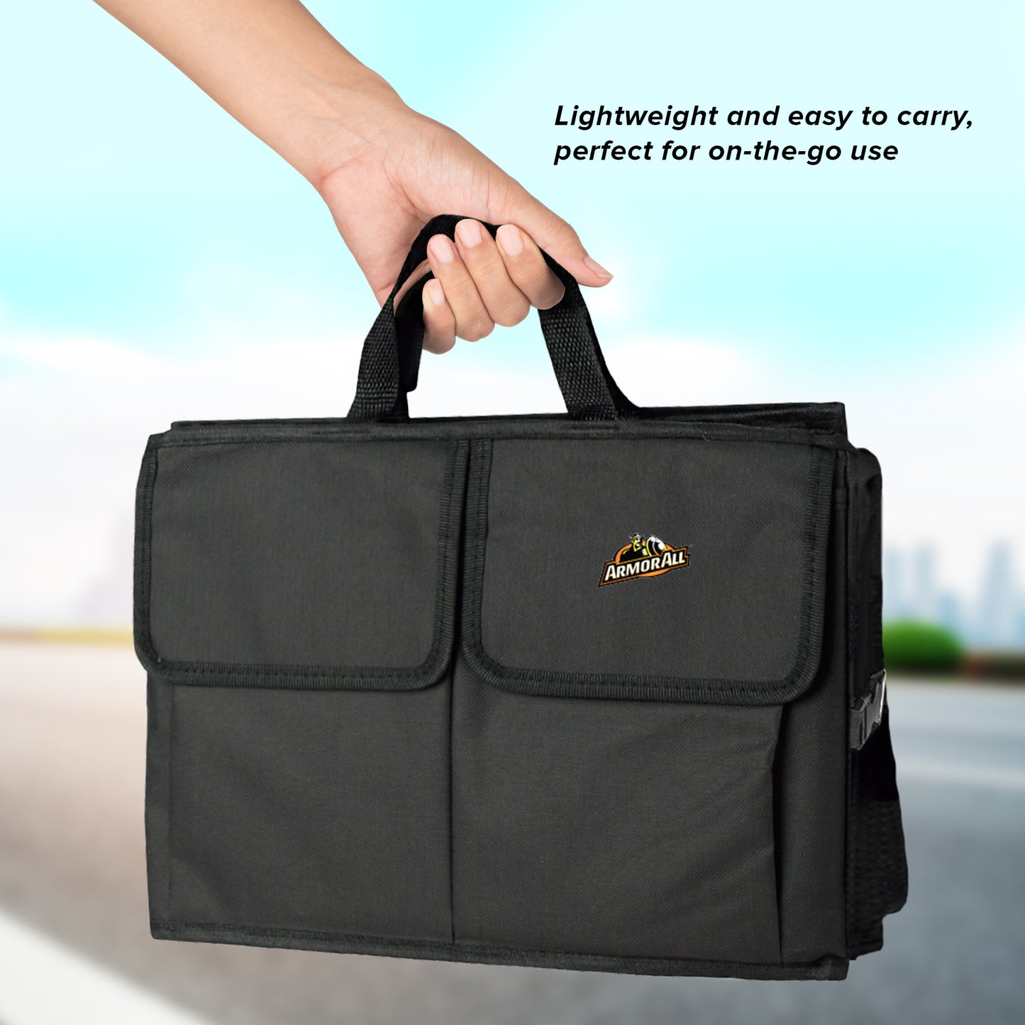 Extra-Large 9 Compartment Collapsable Lightweight Waterproof Trunk Organizer for SUV & Car