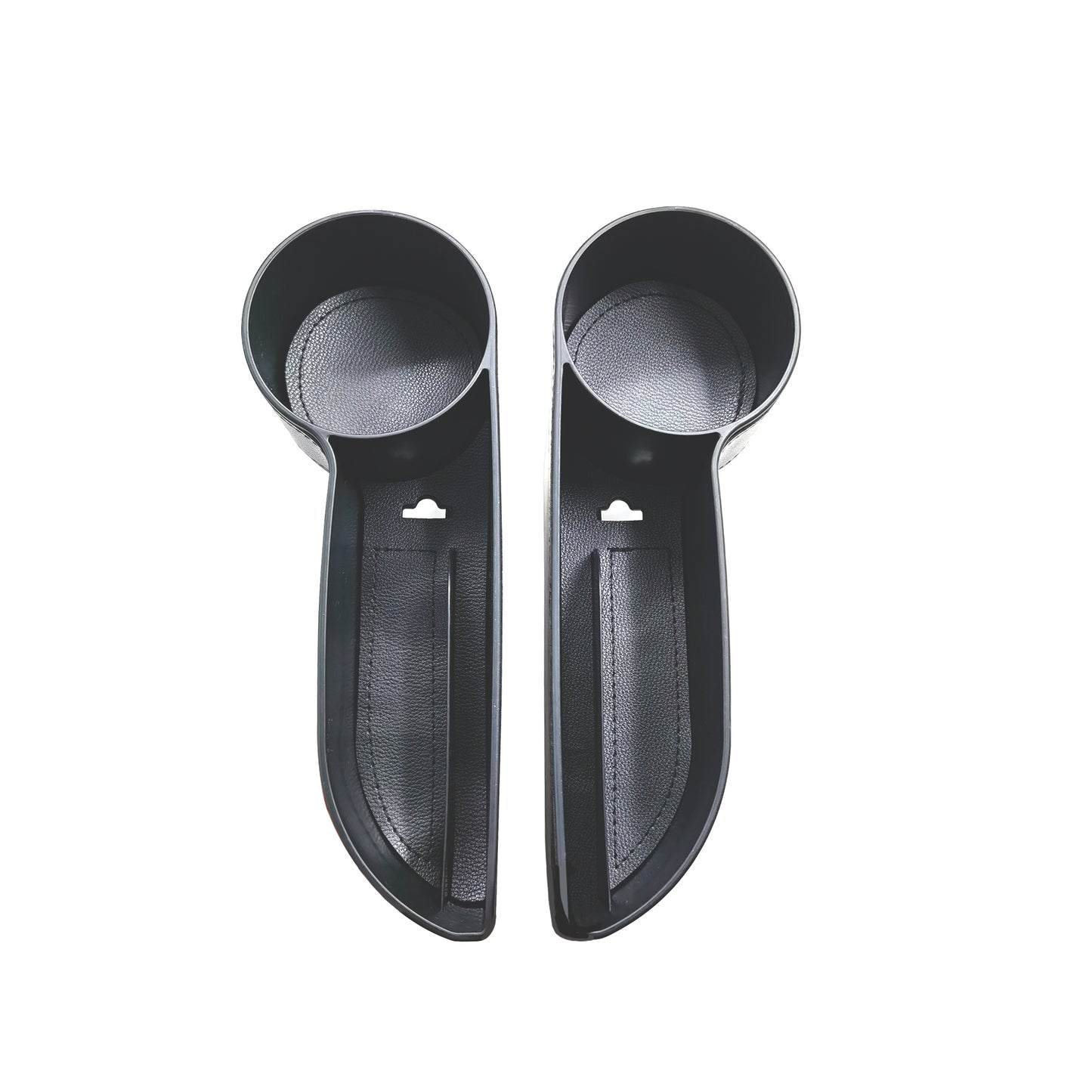 Black Car Seat Organizer, Seat Gap Pocket with Cup Holder, Holds Cups, Smartphones