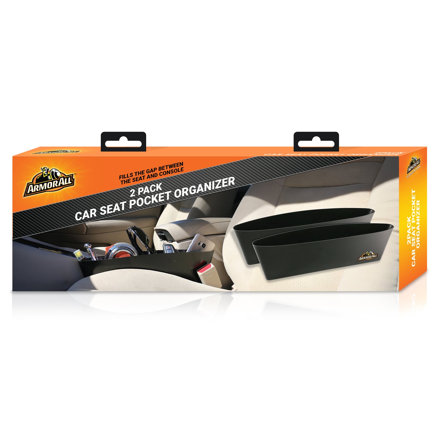 2-in-1 Universal Car Seat Organizer, Avoid Driving Distractions, Dual-Side Use