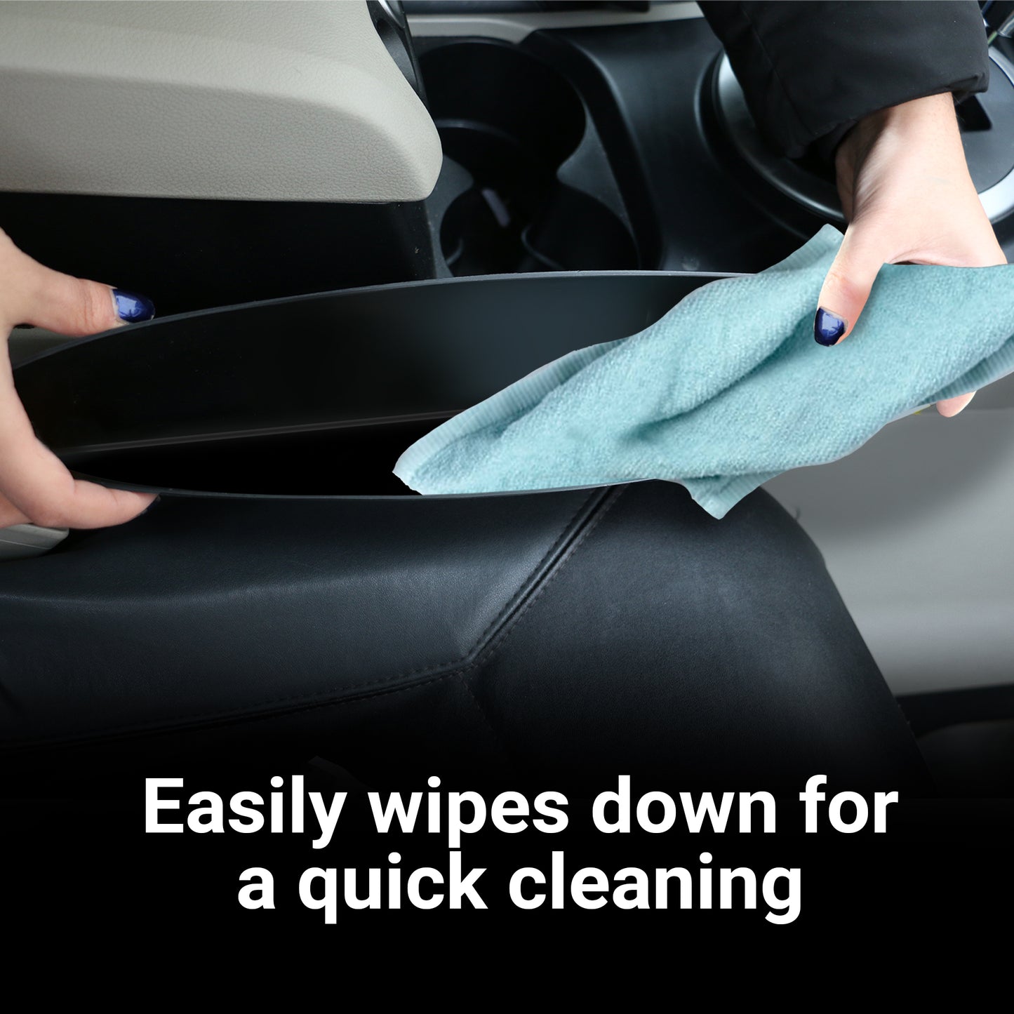 2-in-1 Universal Car Seat Organizer, Avoid Driving Distractions, Dual-Side Use