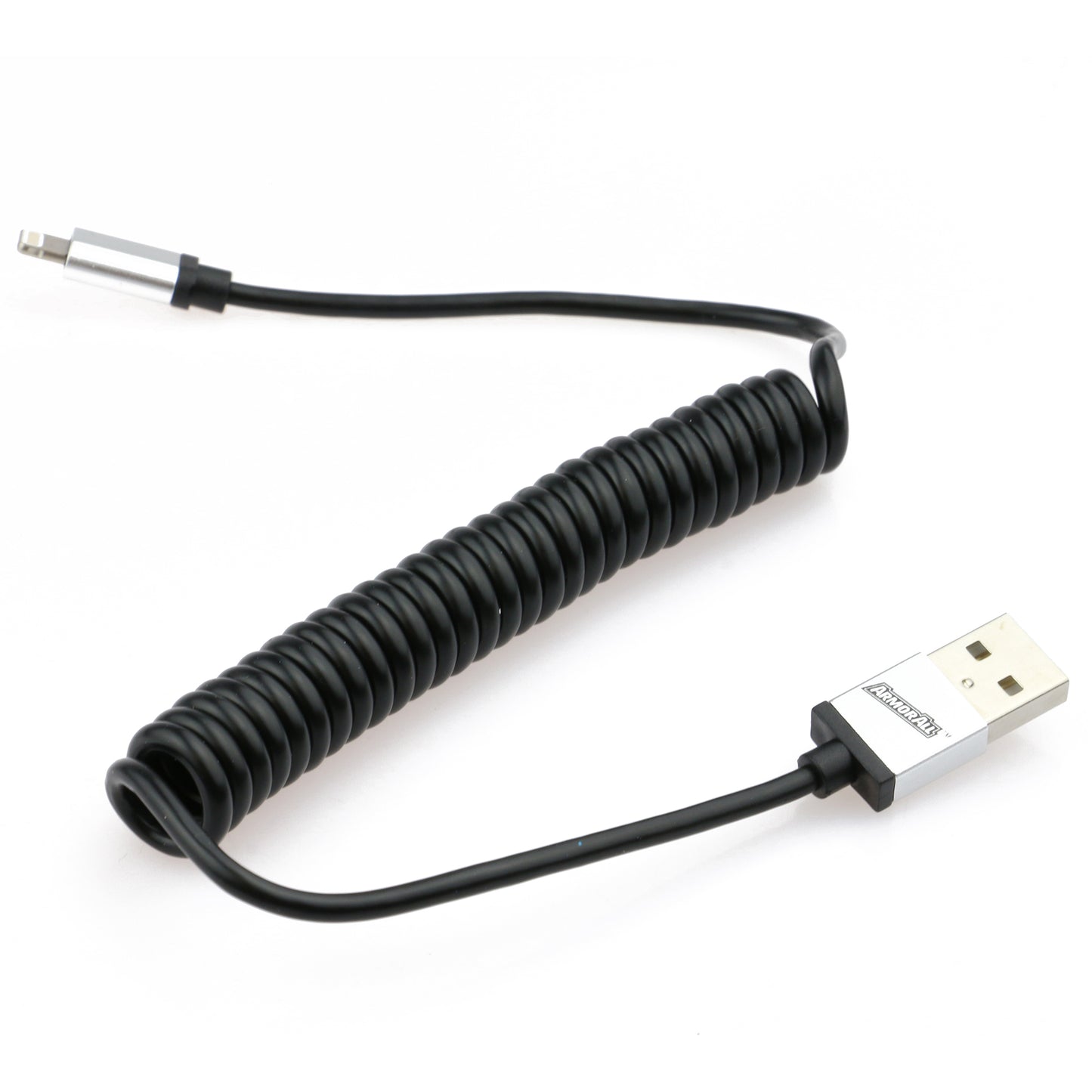 4 ft. Smartphone Charging USBA to 8-Pin Flexible Coil Cable