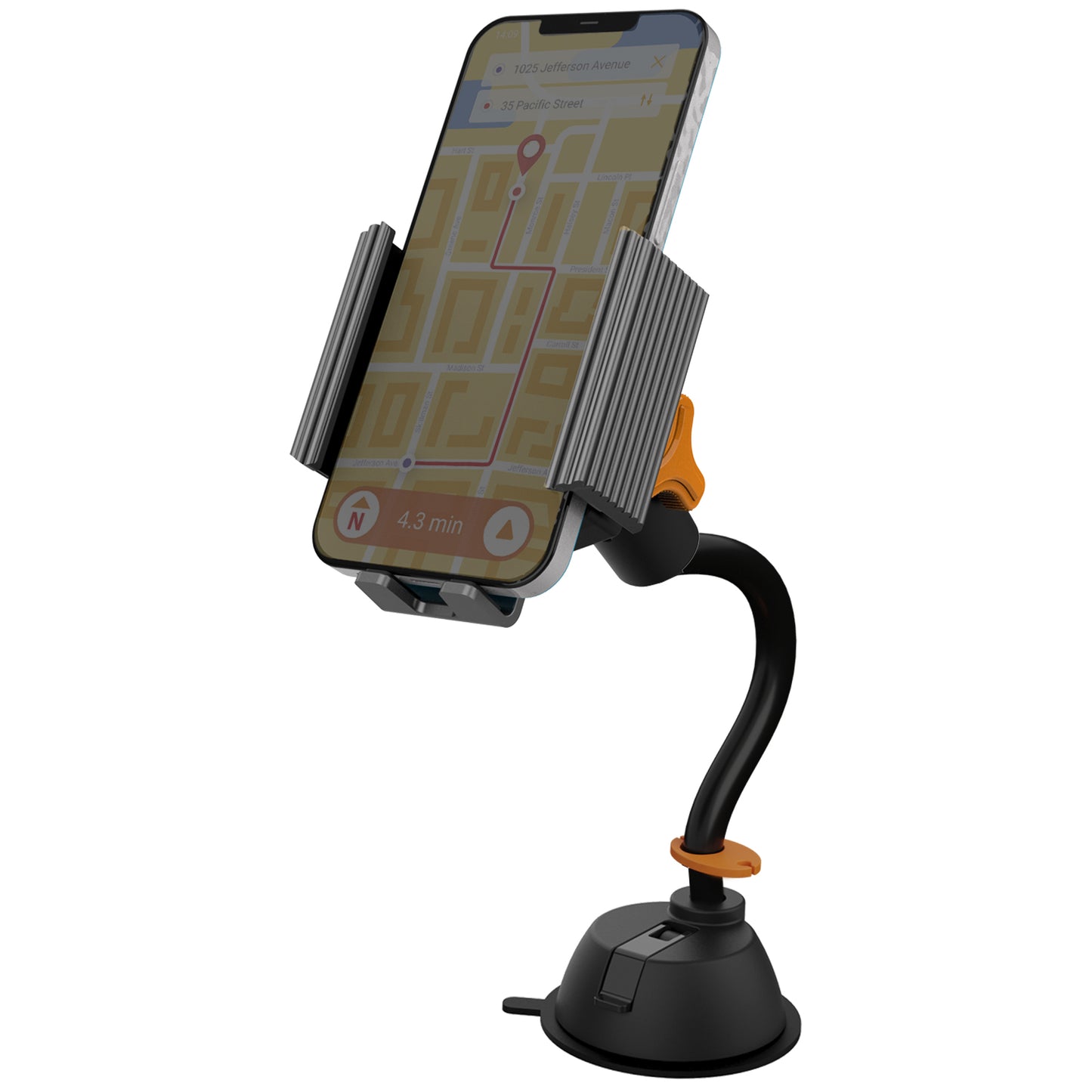 Armor All Universal Smartphone Mount With Gooseneck Suction Cup, Adjustable 360 Degree, Great Hands Free Activity