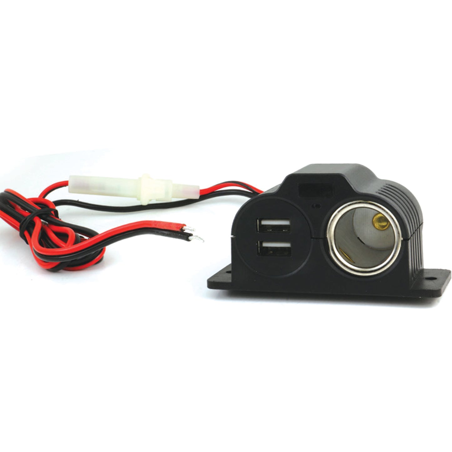 Armor All 12V Auxiliary Power Socket with Dual USB-A, LED Indicator, GPS & Smartphone Connectors
