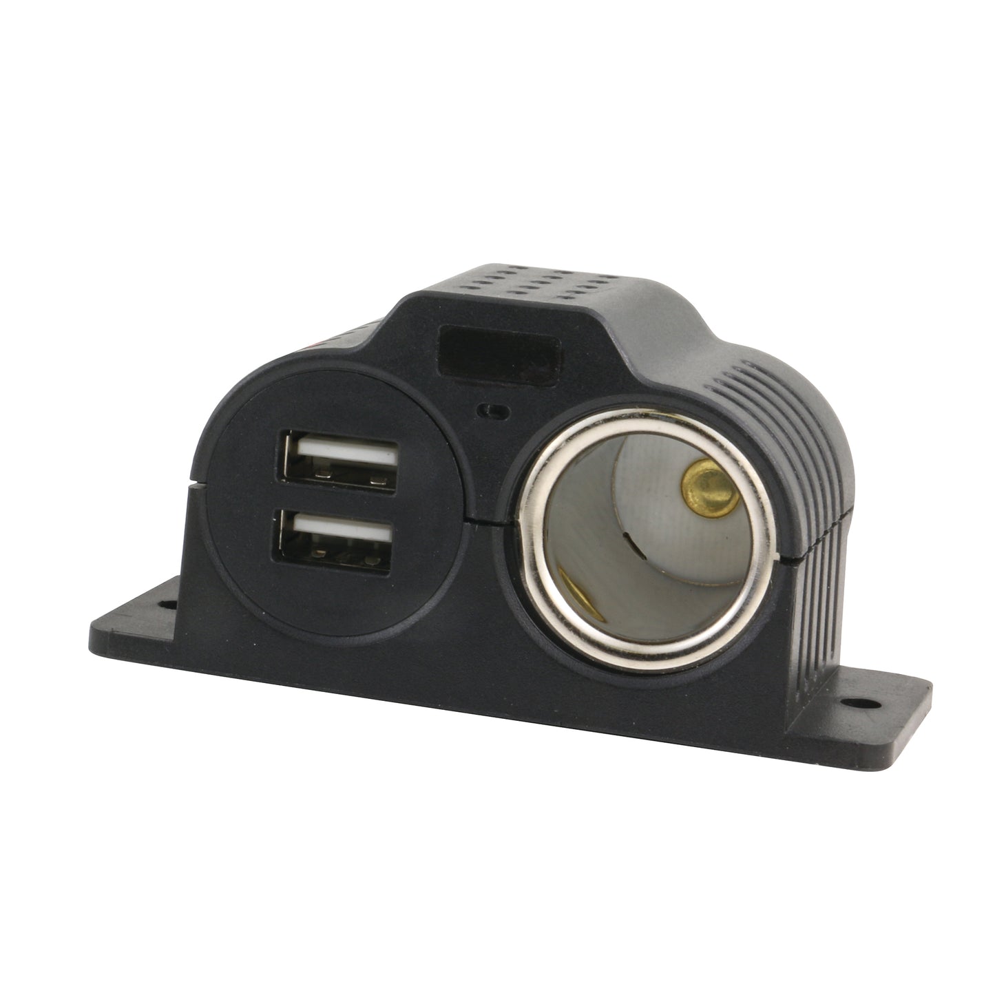 Armor All 12V Auxiliary Power Socket with Dual USB-A, LED Indicator, GPS & Smartphone Connectors