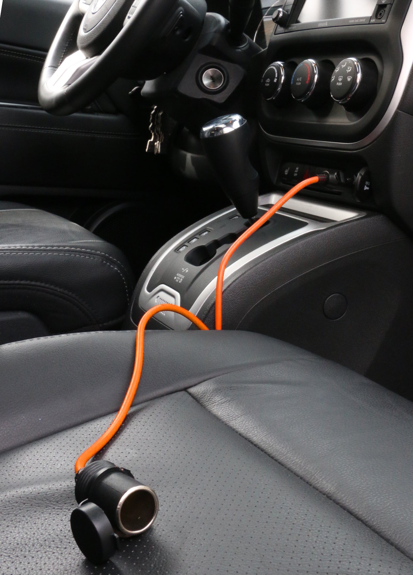 10ft Orange 12V DC Port Power Extension Cable, Useable with Tire Inflators, Vacuums, Fans