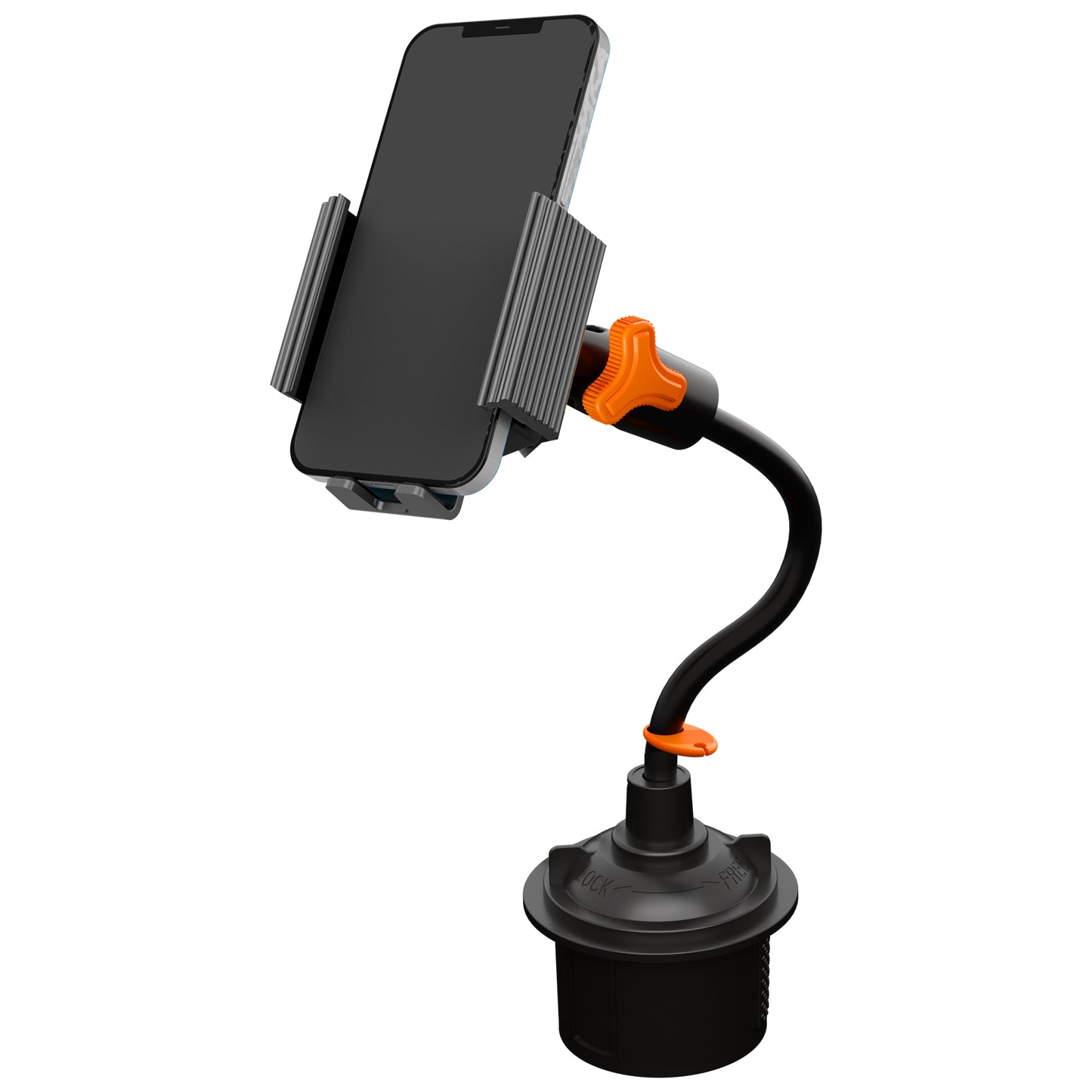 10W Wireless Charging QI-Enabled Gooseneck Cup Holder Phone Mount