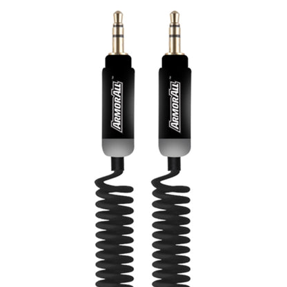 Black 3.5mm Flexible Coil Auxiliary Cable