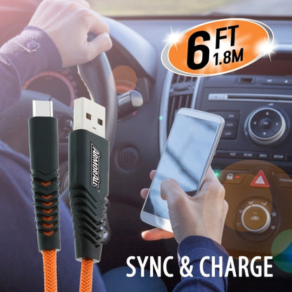 6ft USB-A to Type-C Cable