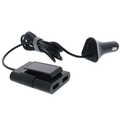 Backseat 4 Port Car Charger Adapter