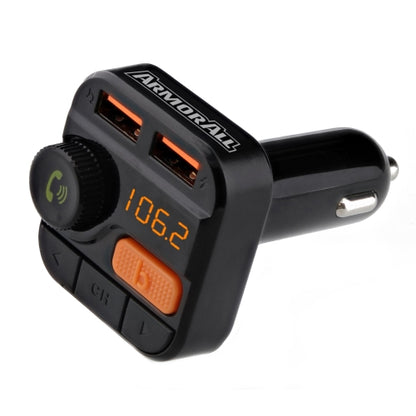 Wireless Bluetooth FM Transmitter with Dual Port USB Charging, Voice Controls, Hands-Free Calling and Music Streaming