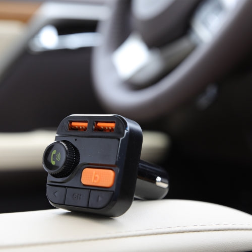 Wireless Bluetooth FM Transmitter with Dual Port USB Charging, Voice Controls, Hands-Free Calling and Music Streaming