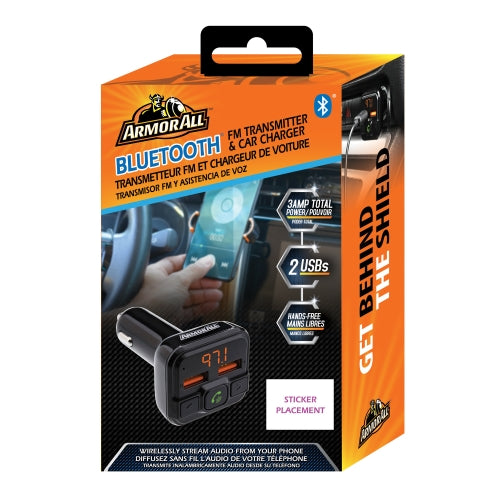 Bluetooth FM Transmitter, Receive Hands-Free Phone Calls
