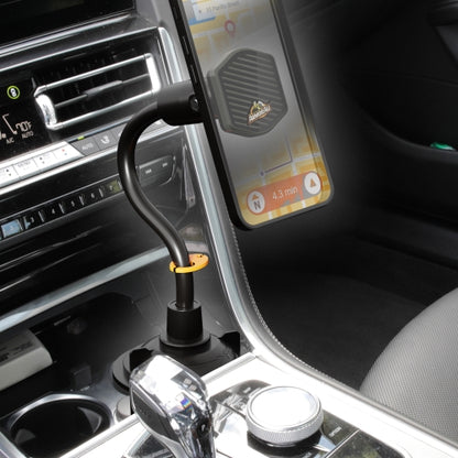 Magnet Phone Mount With Gooseneck Cupholder, Turns 360 Degrees