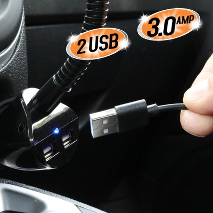 DC Port Smartphone Mount, Secures Your Device, Adjusts Up to 360 Degrees, 2 USBA Ports