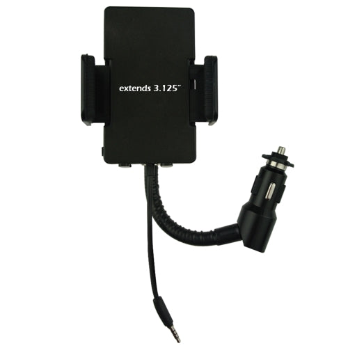 Flexible Gooseneck USB Port Smartphone Mount with LCD Screen, Quick Scan, Charge your Device