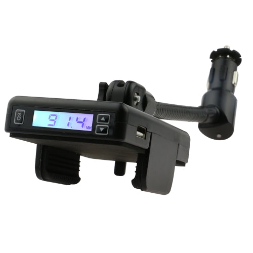 Flexible Gooseneck USB Port Smartphone Mount with LCD Screen, Quick Scan, Charge your Device