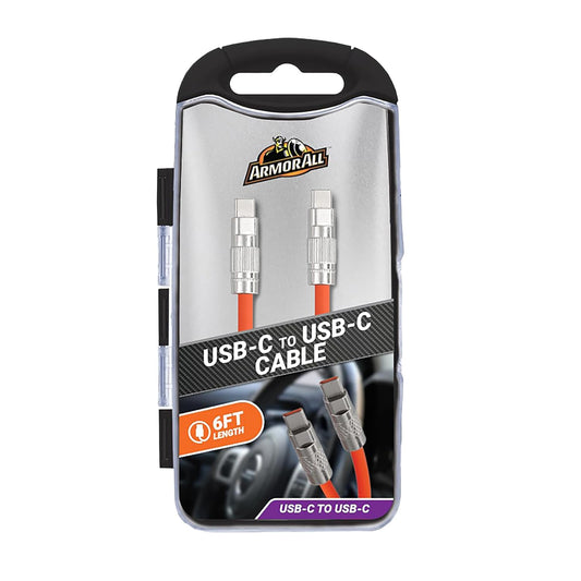6FT Rugged Type-C to Type-C Cable, Mobile Device Charging