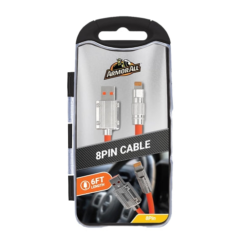 6FT Rugged USBA to 8PIN Cable, Mobile Device Charging