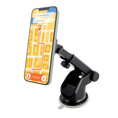 Magnetic Phone Mount for Car, Dashboard & Windshield Phone Holder with Industrial Suction Cup