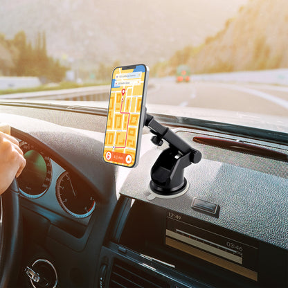 Magnetic Phone Mount for Car, Dashboard & Windshield Phone Holder with Industrial Suction Cup