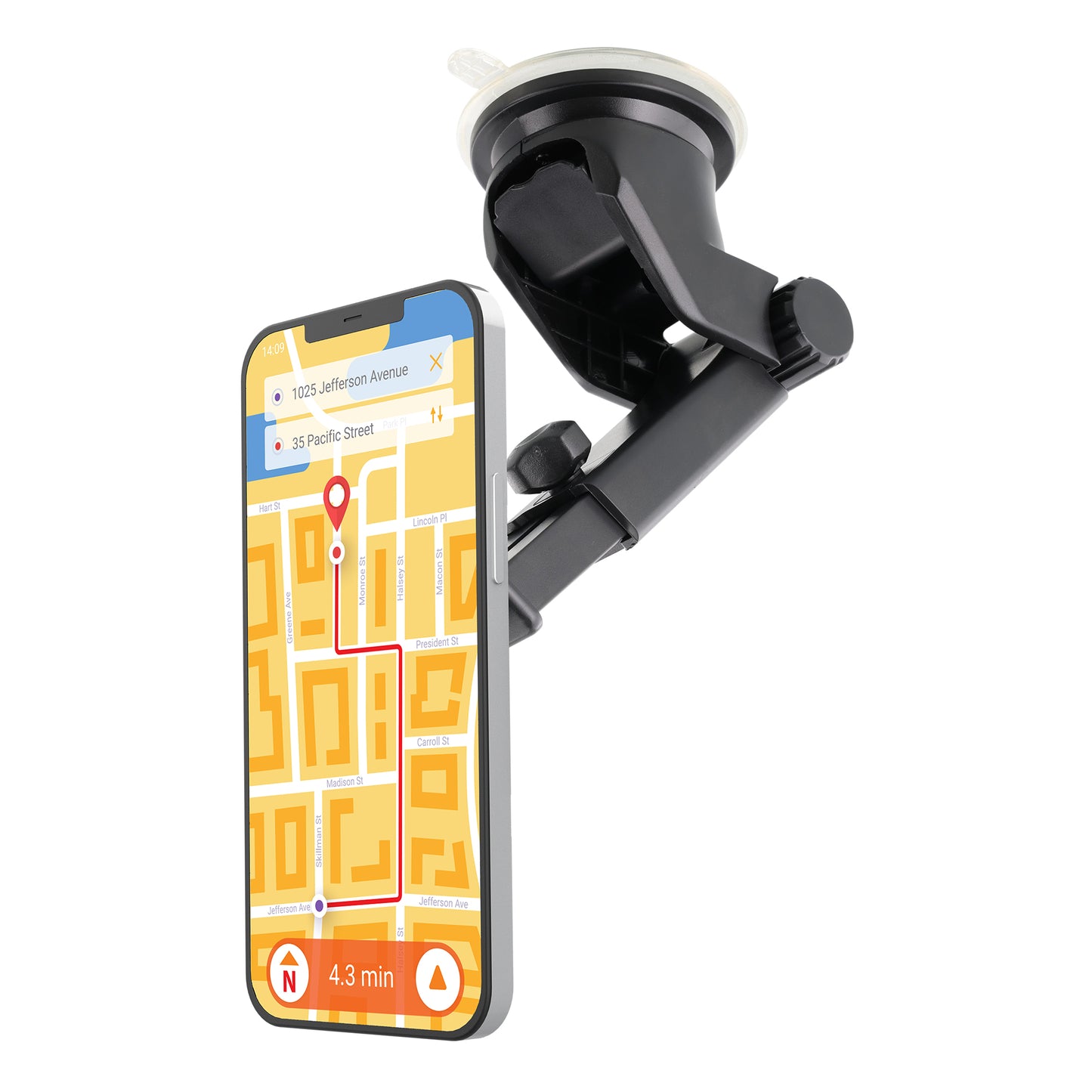 Magnetic Phone Mount for Car, Dashboard & Windshield Phone Holder with Industrial Suction Cup