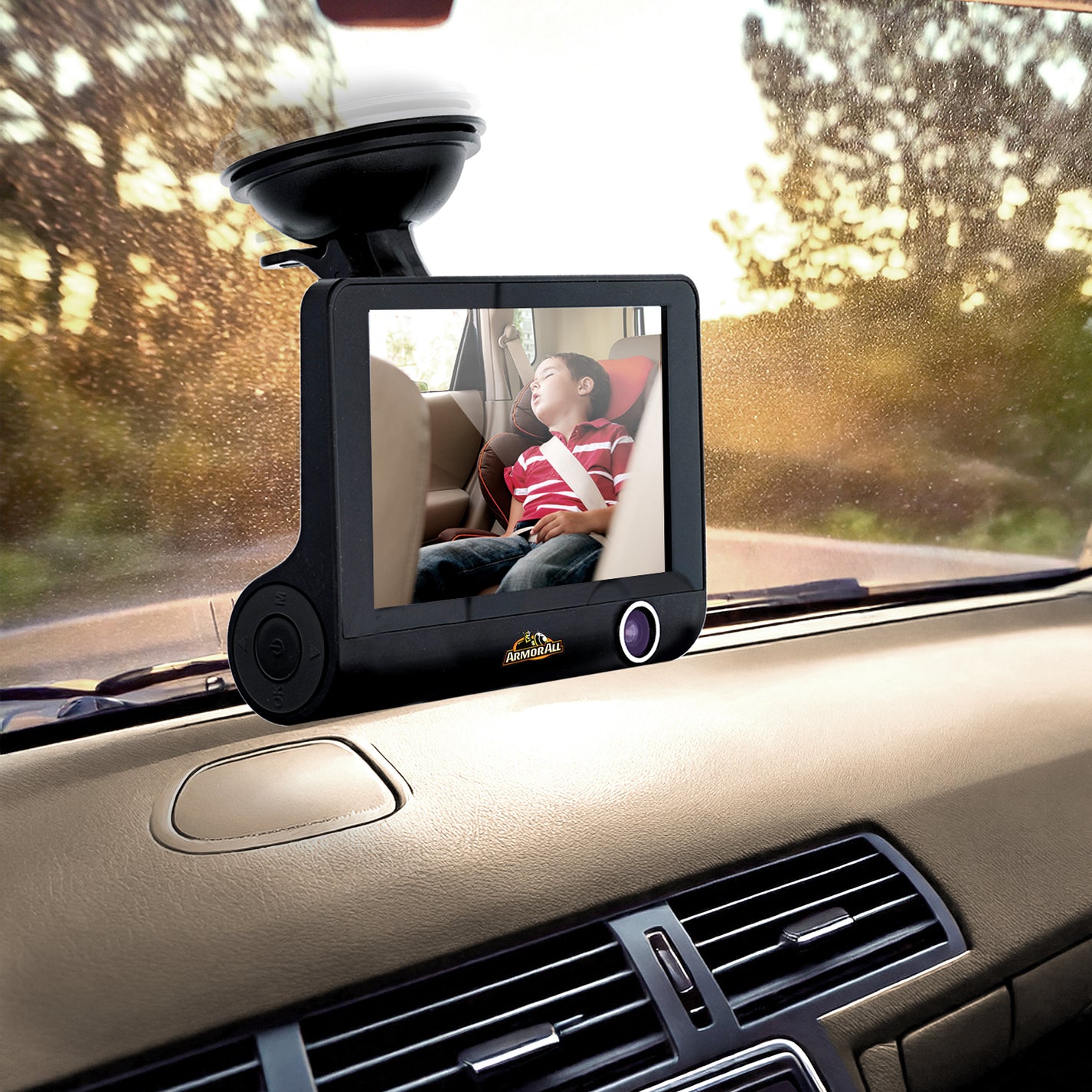 4 inch LCD 1080P HD Dual-Lens Dash Camera, G-sensor Detects Motion and ...