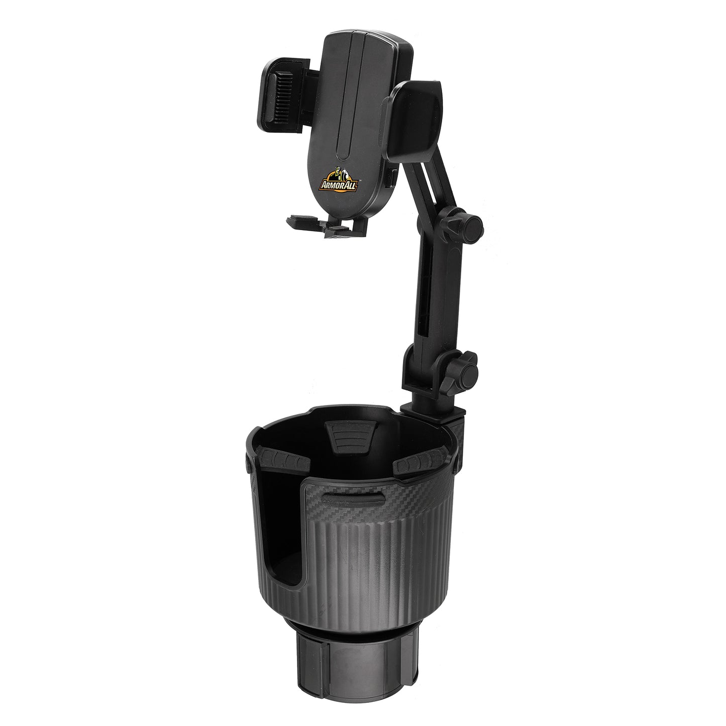 2-in-1 Cup Holder Cell Phone Holder, Dual Cellphone Car Mount and Cupholder