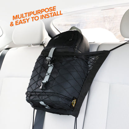 Front Seat Cargo Net Organizer, Super-Durable Expandable Nylon Material