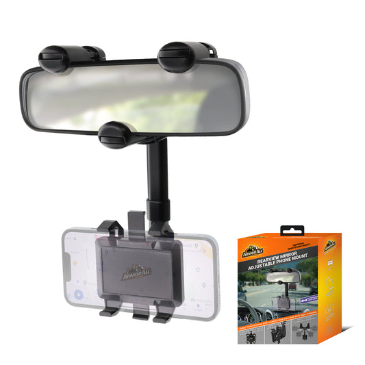 Rear View Mirror Car Phone Mount Holder, 360 degrees