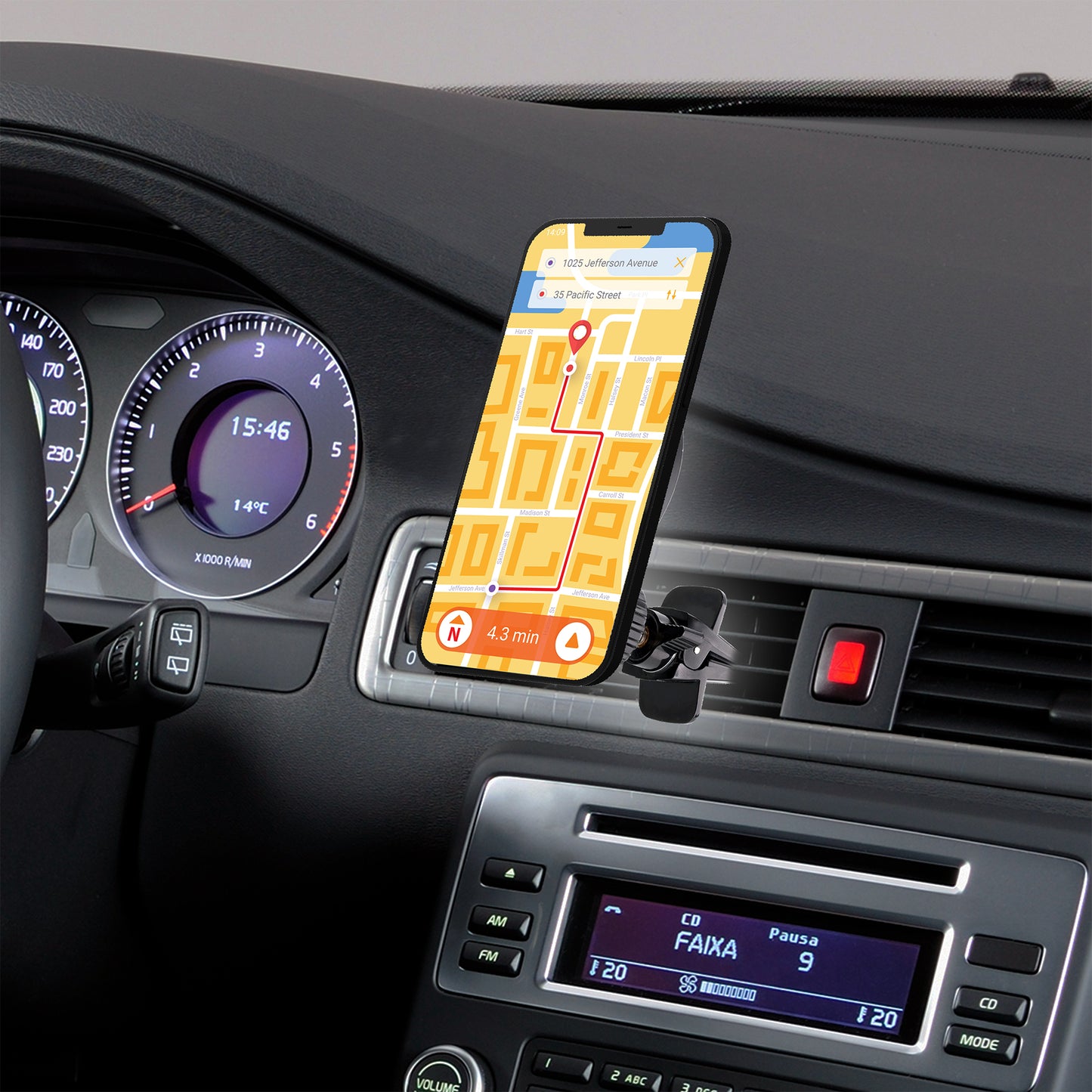 Magnetic Phone Mount for Car, Air Vent Phone Holder for MagSafe Phones