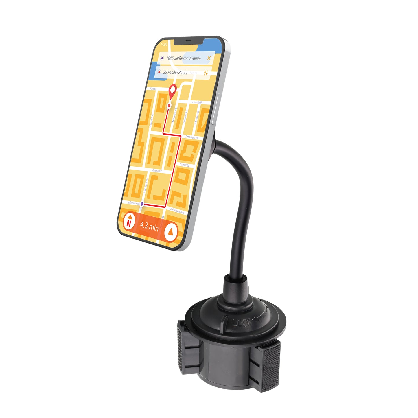 Magnetic Phone Mount for Car, Cupholder Phone Holder for MagSafe Phones