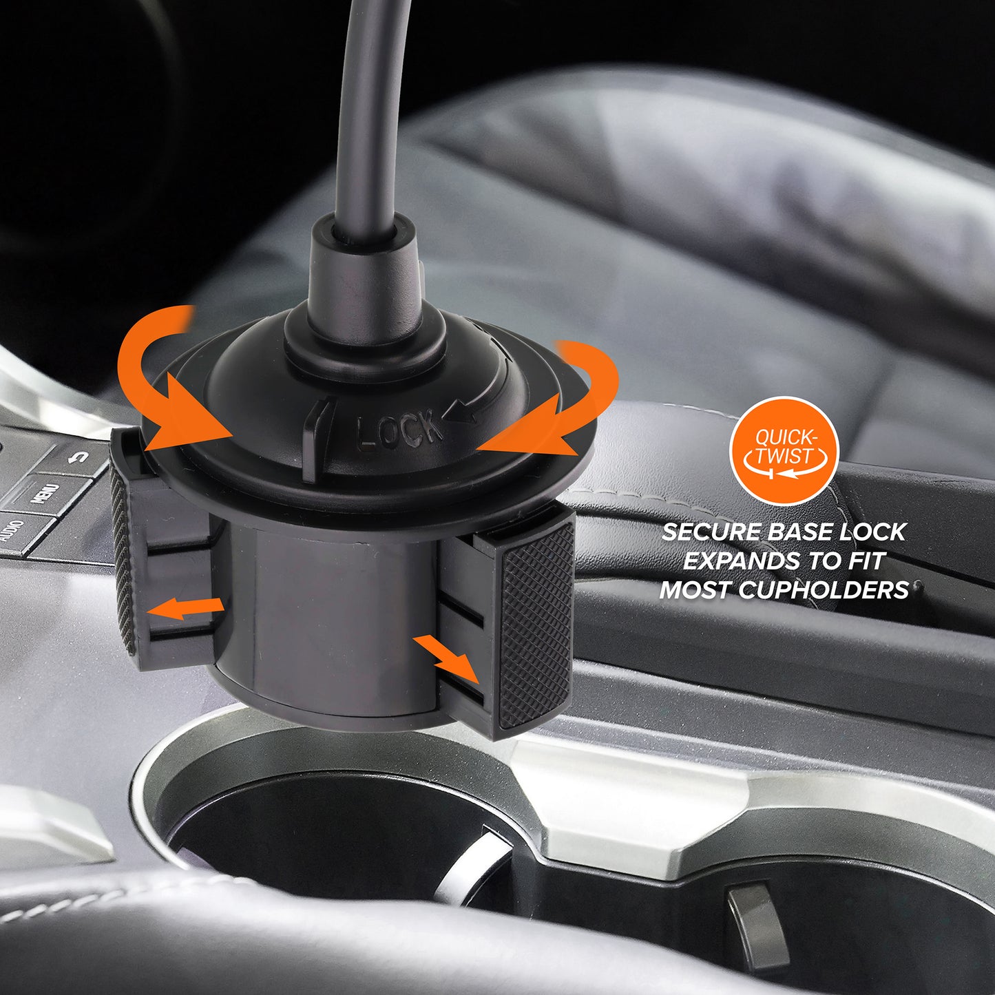 Magnetic Phone Mount for Car, Cupholder Phone Holder for MagSafe Phones