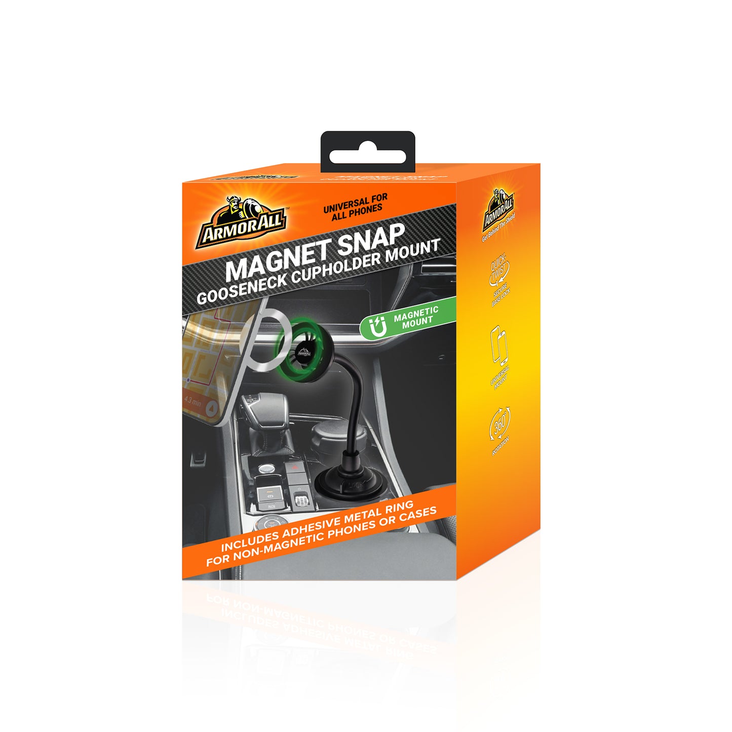 Magnetic Phone Mount for Car, Cupholder Phone Holder for MagSafe Phones