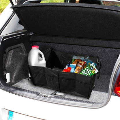 Extra-Large 9 Compartment Collapsable Lightweight Waterproof Trunk Organizer for SUV & Car