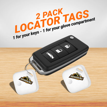 2-Pack Locator Tag Compatible with Apple Find My App (iOS Only), Bluetooth Tracker, 100dB Alert