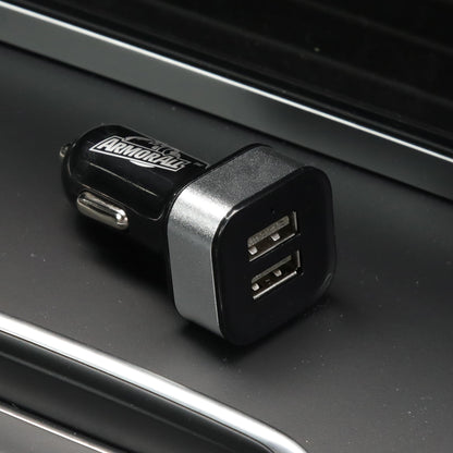 2-Port Car Charger, Powers Up Two Devices Simultaneously