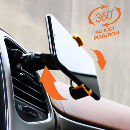 Car Phone Adjustable Mount Bundle: Vent Mount + 6ft Type C Cable