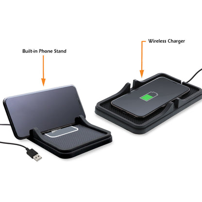 Car Charging Bundle: Wireless Charging Pad and 2.1 amp Car Charger Adapter